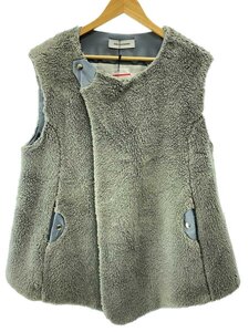 Kiko Kostadinov◆00142023/46/Grey Zlatyu Sleeveless Shearling Vest/23SS//