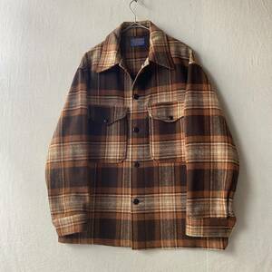 70s PENDLETON シャツ ジャケット / 実寸ML ウール ボックス オープンカラー ビンテージ USA製 60s O3-11038-1869