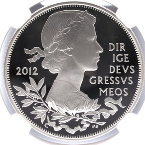 『最高鑑定』2012年 イギリス 5ポンド NGC PF69 ULTRA CAMEO ダイヤモンドジュビリー エリザベス女王即位60周年記念硬貨