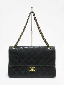 62944 CHANEL ／ シャネル CC ヴィンテージ ダブルフラップ チェーンショルダー