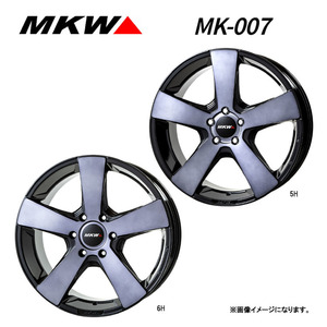 送料無料 MKW MK-007 9J-22 +45 5H-150 (22インチ) 5H150 9J+45【1本単品 新品】