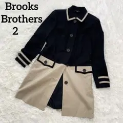 美品✨Brooks Brothers  配色トレンチコート　M  ロゴ裏地