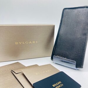 【80】1円～ BVLGARI ブルガリ 長財布 ブラック ウィークエンド メンズ レディース ブランド 人気 箱付き 現状品 ジャンク品