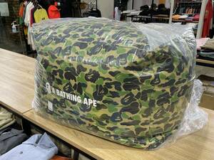 未使用品 AOYAMA EXCLUSIVE 青山限定 A BATHING APE アベイシングエイプ ABC CAMO ABCカモ 猿迷彩 ビーズクッション ソファ