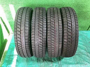 BS ブリヂストン VRX3 155/80R13 2022年製 冬タイヤ スタッドレスタイヤ 4本セット A4-1 EM