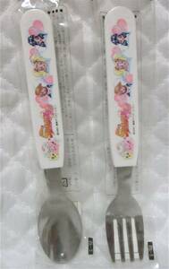 【 ふたりはプリキュアマックスハート スプーン & フォーク 】白 新品 即決 食事 食器 ふたりは プリキュア マックスハート 日本製