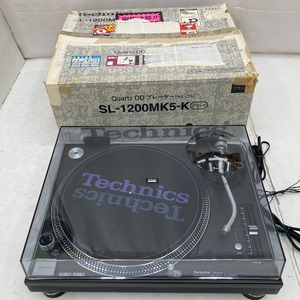 03w10601/【通電確認済】Technics テクニクス SL-1200MK5 ターンテーブル レコードプレーヤー オーディオ機器①