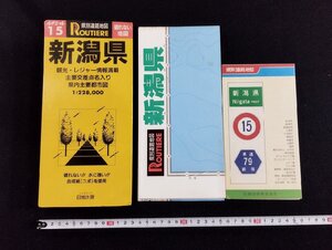 Ｐ▼　県別道路地図　新潟県　観光・レジャー情報満載　主要交差点名入り　県内主要都市図　平成3年　日地出版　/B01