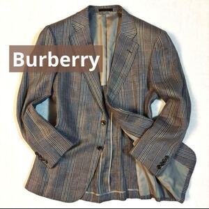 ☆ Burberry バーバリー メンズ テーラードジャケット 麻100%