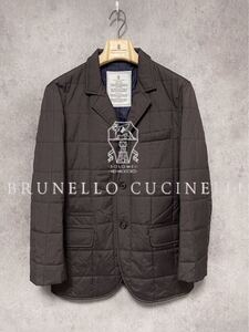 【BRUNELLO CUCINELLI】定価約60万円 中綿ジャケット コート ウールシルク ナイロン M ブルネロクチネリ　