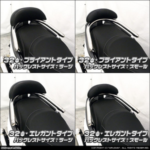 キムコ　Racing S 125用バックレスト付きタンデムバー