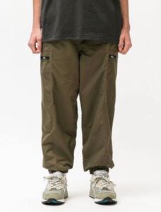 極美品 22AW wtaps 222BRDT PTM03 TRACKS TROUSERS NYLON TUSSAH ダブルタップス トラック ナイロン トラウザーズ カーゴ オリーブ 02 M