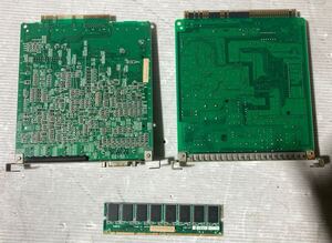 動作未確認 PC9821V200/M7Cの部品セット メモリG8YAM、サウンドカードG8XZU、ネットワークカードG8YLB 3枚のセット ジャンク1059