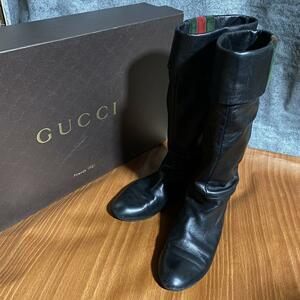 箱付き GUCCI グッチ ロングブーツ シューズ 靴