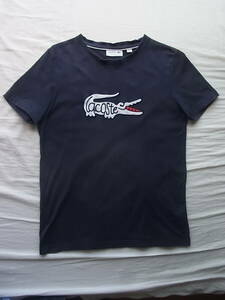 LACOSTE 　ラコステ　デカラコ　Tシャツ　サイズ 3 ネイビー