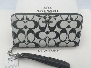 コーチ COACH 長財布 財布 シグネチャー アコーディオンラウンドジップウォレット新品 未使用 贈り物CP409 s339C