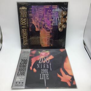 ZOO LD2枚 ZOO Night 1991 LIVE / V GORGEOUS LD 邦楽 帯付 