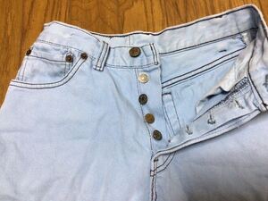 Levi‘s リーバイス デニム ハーフパンツ ウェスト62cm★カットオフジーンズ ボタンフライ