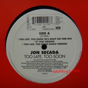 TONY MORAN REMIX！JON SECADA/TOO LATE,TOO SOON