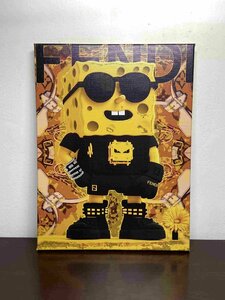 DEATH NYC 額付き 世界限定100枚 スポンジ・ボブ SpongeBob FENDI |フェンディ 布 現代アート