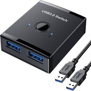 usb切替器 切り替え機 pc2台用 usb3.0 マウス キーボード 切り替え器 usb セレクター プリンタ 手動切替機 【パ