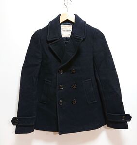 h262gg UNITED ARROWS｜ユナイテッドアローズ a day in the life サイズ38（M位） ピーコート ブラック レディース ウール混 秋冬アウター 