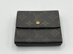 240529519005 LOUIS VUITTON ルイヴィトン モノグラム M61654 ポルトフォイユエリーゼ ブラウン系 財布 ウォレット 現状品 中古