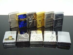 ★E2533 ジッポ ZIPPO オイルライター 11点セット 限定品あり キーホルダー付き 着火未確認品 メンズ★