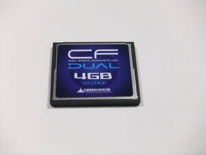 CFカード 4GB フォーマット済み 1枚 現状出品 グリーンハウス