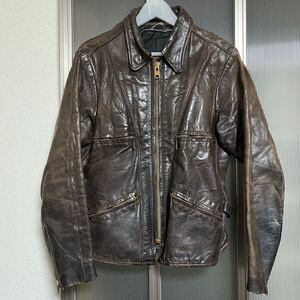 70s VANSON TYPE-F RIDERS ヴィンテージ レザー ライダースジャケット バンソン