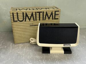 LUMITIME ルミタイム 光デジタル時計 KT-10B ホワイト 田村電機 当時物 昭和 レトロ ミッドセンチュリー 通電確認済