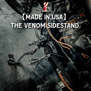 【面白い品！】国内発送 ハーレーダビッドソン　The Venom　サイドスタンド　レア品　20240524－02