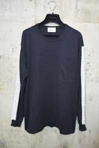 クオン　KUON　刺し子　ロング　Ｔシャツ　L D2934