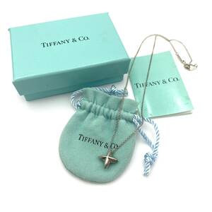 【１円スタート】ネックレス　ペンダント　TIFFANY&Co.　ティファニー　SV925　シルバー　スター クロス　ブランド　アクセサリー　6A-006