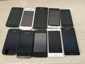 【M204】【全て初期化済み】 スマートフォン おまとめ 10点 SONY Xperia SAMSUNG Galaxy Apple iPhone 他 Android スマホ