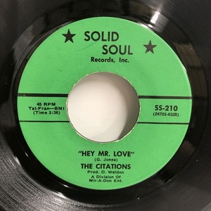 THE CITATIONS / HEY MR.LOVE (SS210)