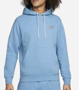 新品 送料込 NIKE NSW REVIVAL FLEECE PULLOVER HOODIE Mサイズ 水色 ナイキ リバイバル フリース プルオーバー フーディ パーカー 裏起毛