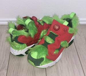 美品 REEBOK INSTA PUMP FURY CV GRINCH BD4758 26.5cm リーボック ポンプフューリー グリンチ ファー グリーン レッド 緑 赤 instapump og