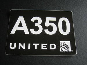 ユナイテッド航空■A350■UNITED AIRLINES■エアバス■ステッカー