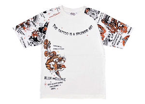 BLOOD MESSAGE　【レア　試作品】　完売商品！　半袖Tシャツ　OFF-WHITE　38サイズ　ちょっと難あり　BLST-020