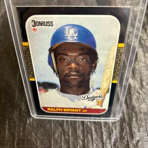 1987 Donruss Ralph Bryant LA Dodgers No.587 元近鉄バッファローズ　ラルフブライアント