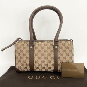 《大特価！》 GUCCI グッチ ボストンバッグ ハンドバッグ GGキャンバス レザー 1056896