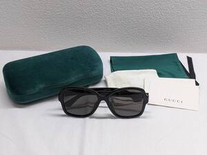 【56868】 GUCCI グッチ サングラス GG0765SA 002 アイウェア ケース付 ブラック ファッション レディース ブランド小物