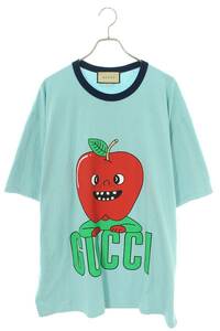 グッチ GUCCI 703439 XJETI2 サイズ:XXXL アップルプリントオーバーサイズTシャツ 中古 OM10