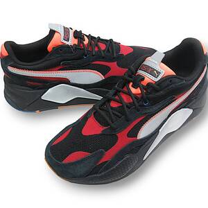 定1.4万 未使用◆PUMA◆RS-X3 RF スニーカー 28.0cm ブラック×レッド◆プーマ ランニングシステム 373378◆J1651