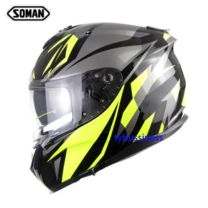 新しい オートバイレーシングヘルメット男性と女性デュアルレンズフルフェイスヘルメット SM961ECE 標準A