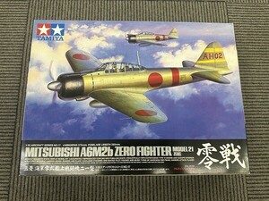 L128-Y31-1996 タミヤ 1/32 A6M2b 三菱 零戦21型 TAMIYA 田宮 海軍零式艦上戦闘機二一型 エアークラフトシリーズ No.17 未組立 現状品①