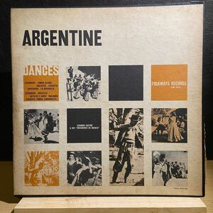 LP★US盤オリジナル V.A/FOLK DANCES AND DANCE SONGS OF ARGENTINA アルゼンチン フォークソング 民族音楽Luis Bartolome FW 8841 #2462