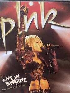 Pink - Live In Europe From the 2004 Try This Tour US盤DVD