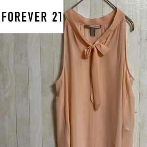 Forever21★フォーエバー21★ノースリーブ リボン ブラウス★サイズM　2-53